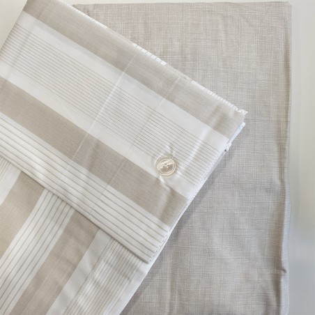 Ensemble de draps à effet de couvre-lit pour lit matrimonial Cavalieri Lumiere, couleur sable