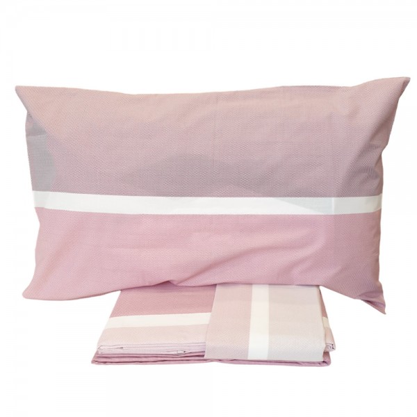 Completo lenzuola letto singolo Cavalieri Palette colore Rosa