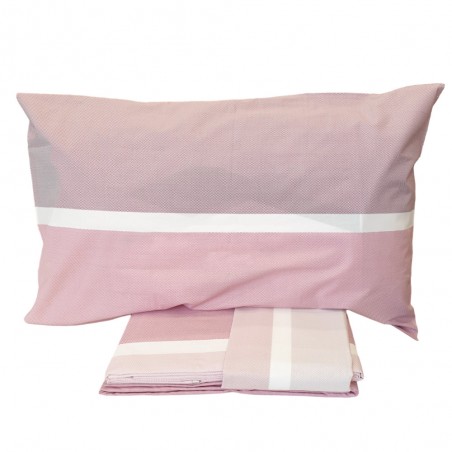 Ensemble de draps pour lit simple Cavalieri Palette, couleur rose