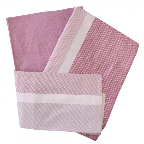 Ensemble de draps pour lit simple Cavalieri Palette, couleur rose
