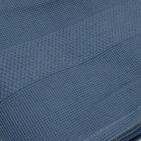 Duschhandtuch 100x150 cm Cavalieri Morgan in Waffeloptik, Farbe Denim