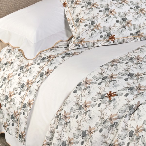 Sommerdecke für Doppelbett Fazzini Palazzina Liberty in der Farbe Celadon