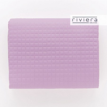 Édredon en microfibre pour lit une place et demie Carillo Passepartout Couleur mauve