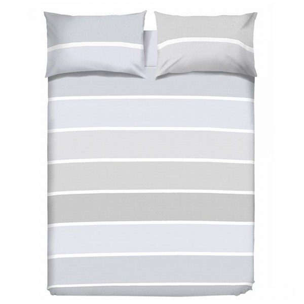 Completo lenzuola letto singolo colore grigio