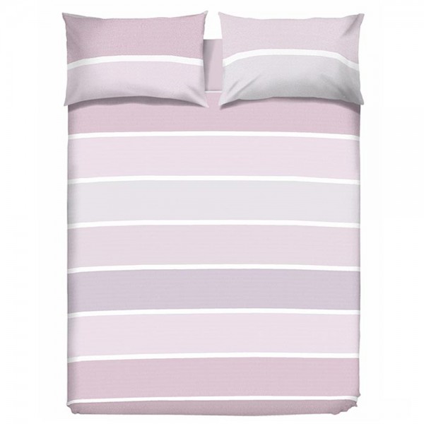 Ensemble de draps pour lit une place et demie Cavalieri Palette, couleur rose