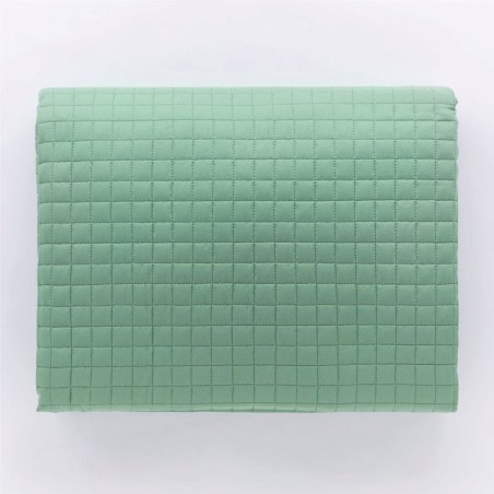 Steppdecke aus Mikrofaser für Einzelbett und halbes Bett Carillo Passepartout Couleur vert jade