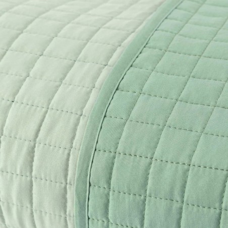 Édredon en microfibre pour lit une place et demie Carillo Passepartout Couleur vert jade