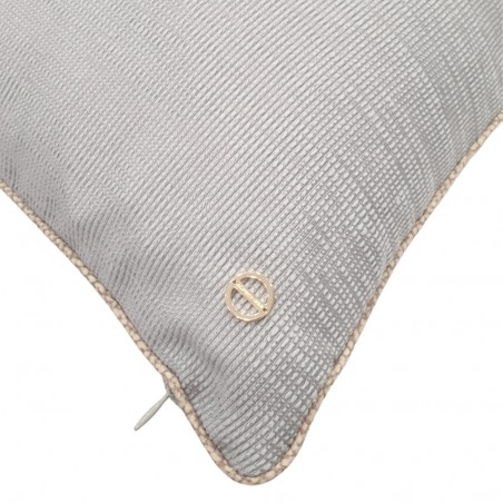 Coussin de décoration 45x45 Borbonese Lounge couleur perle