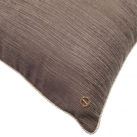 Coussin de décoration 45x45 Borbonese Lounge couleur marron