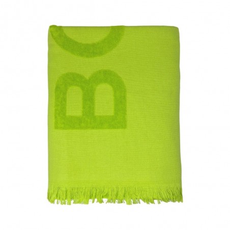 Serviette de plage 90x160 Borbonese Carioca couleur Citron vert