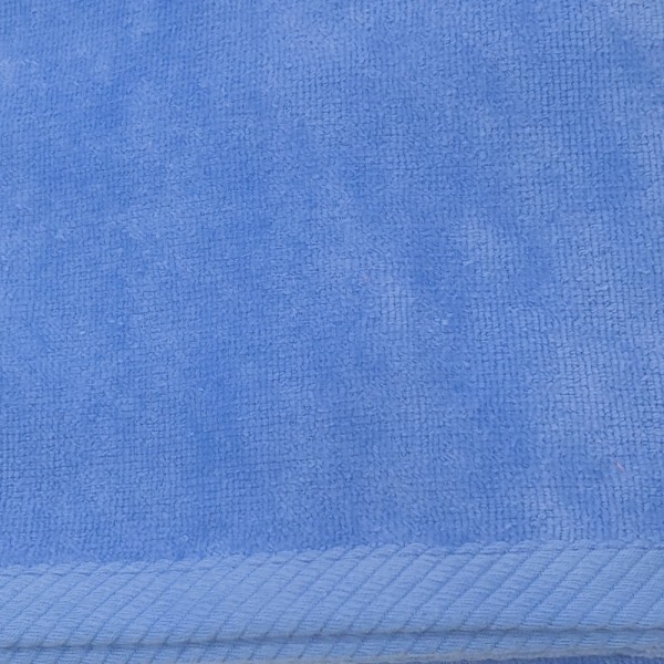Telo Mare cm 90x170 Velour tinta unita Cavalieri Jolie colore Blu Italia