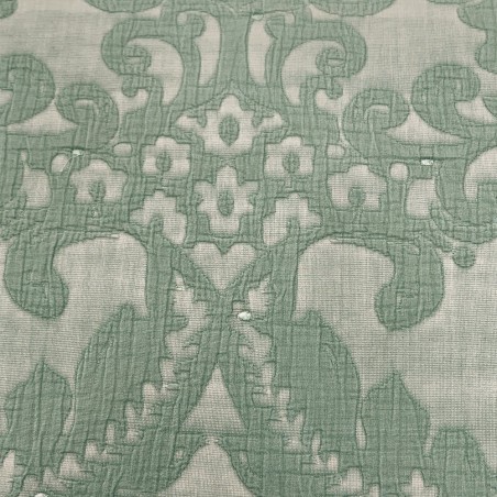 Cuscino arredo cm 50x50 cotone jacquard Carillo Bitki colore menta