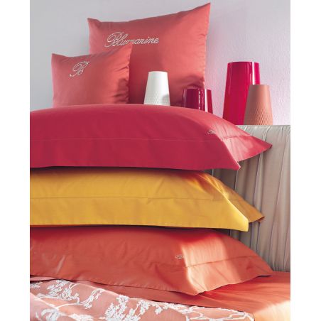 Bettwäscheset für Doppelbett Blumarine Lory aus Baumwollsatin in Sepiafarbe