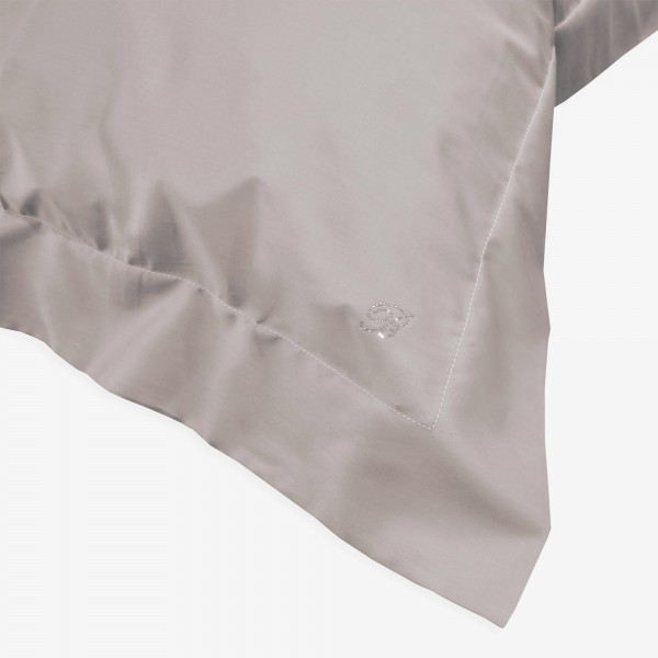 Completo lenzuola Matrimoniale Blumarine Lory in raso di cotone colore Seppia