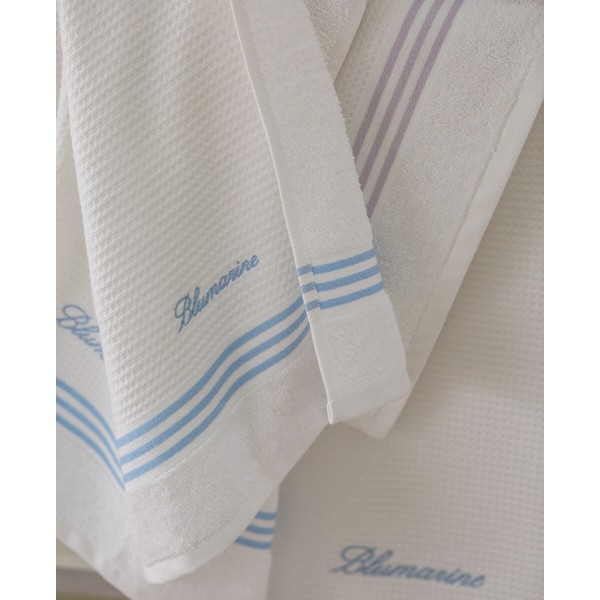 Coppia asciugamani 1+1 Blumarine Tennis colore Ecru