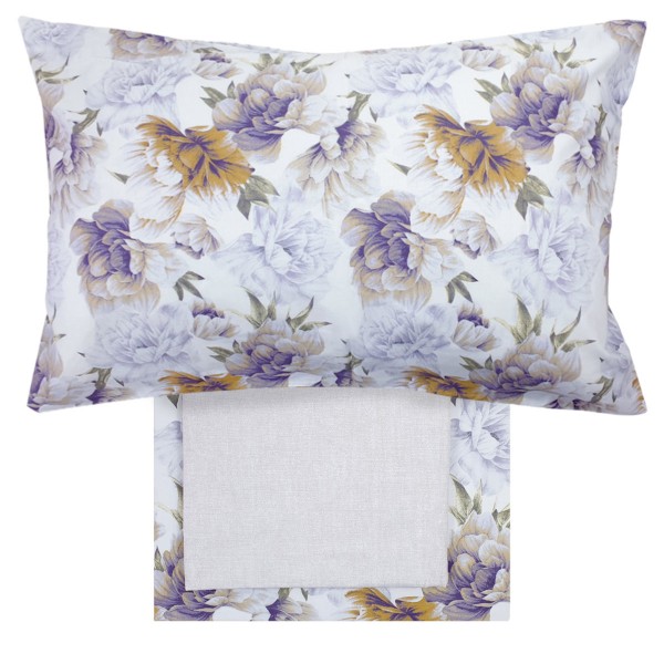 Set de draps pour lit simple Smart couleur violet