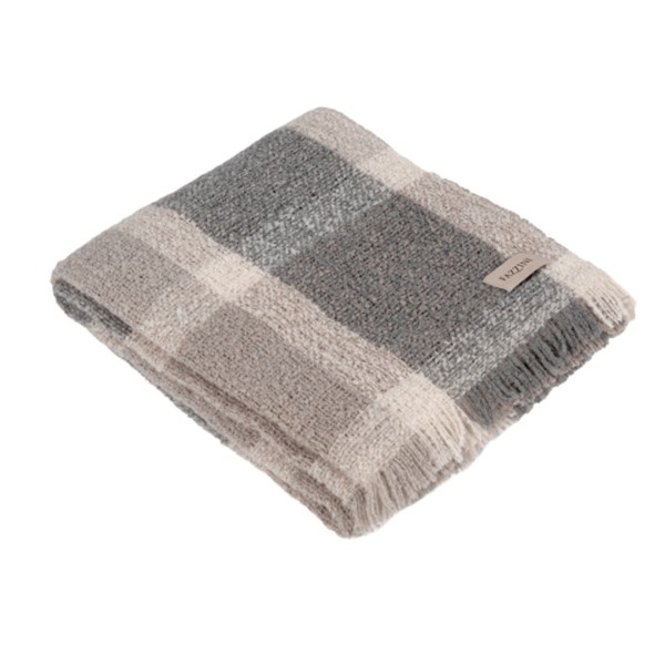 Plaid 130x170 Fazzini Bouclé colore grigio