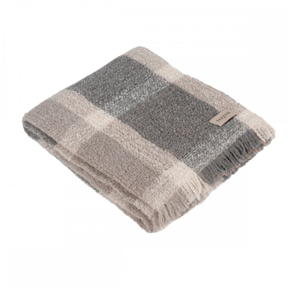 Plaid 130x170 Fazzini Bouclé colore grigio