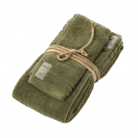 Set bagno accappatoio + viso e ospite Cactus (Taglia XXL)
