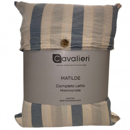 Completo lenzuola singolo Cavalieri Matilde Denim