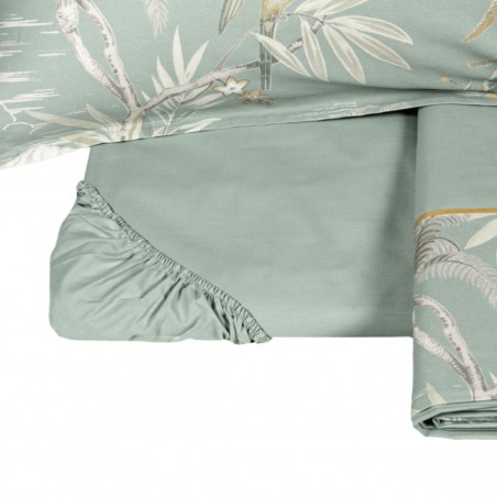Completo lenzuola matrimoniale Fazzini Oriental Dream surf