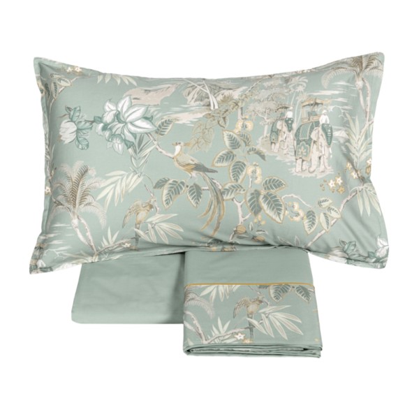 Completo lenzuola matrimoniale Fazzini Oriental Dream surf