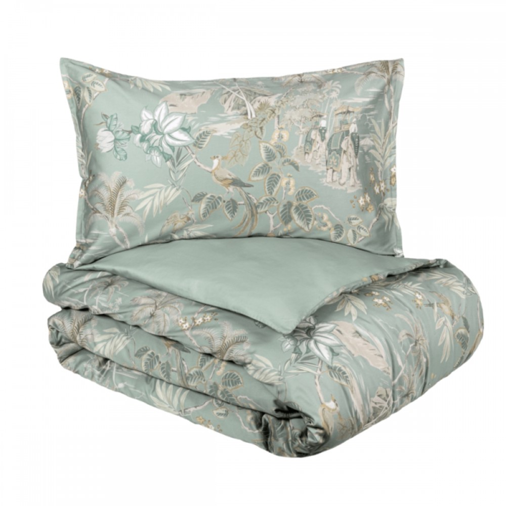 Parure copripiumino matrimoniale Fazzini Oriental Dream surf