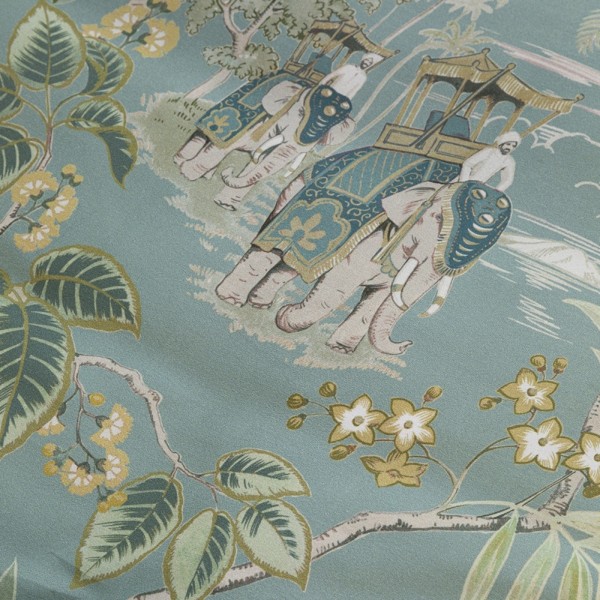 Parure copripiumino matrimoniale Fazzini Oriental Dream surf