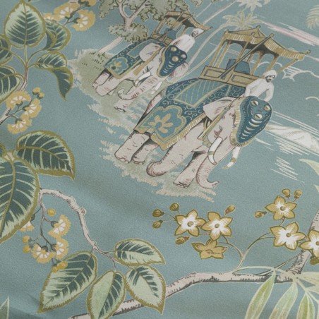 Parure copripiumino matrimoniale Fazzini Oriental Dream surf