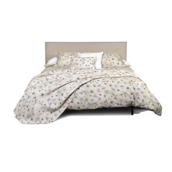 Completo lenzuola matrimoniale Flanella Orticola beige