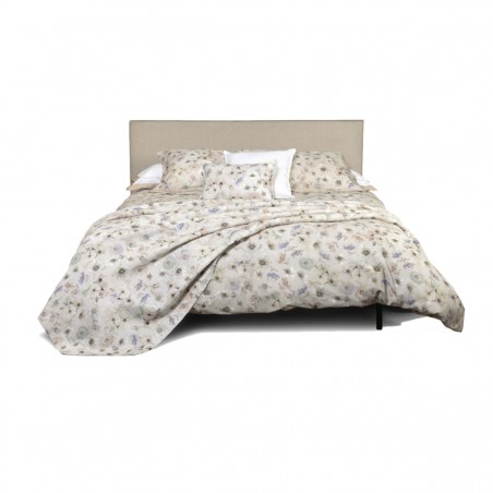Completo lenzuola matrimoniale Flanella Orticola beige