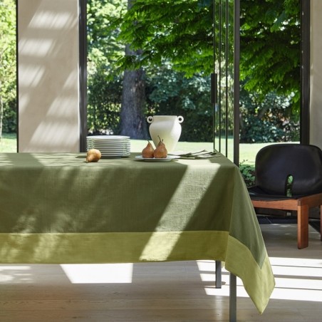 Tovaglia cm 145x220 Fazzini Cornici cactus + verde