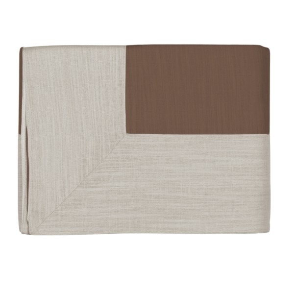 Tovaglia cm 145x220 Fazzini Cornici corteccia + travertino