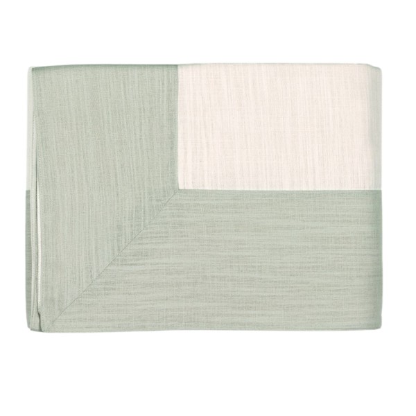 Tovaglia cm 180x180 Fazzini Cornici avorio + travertino