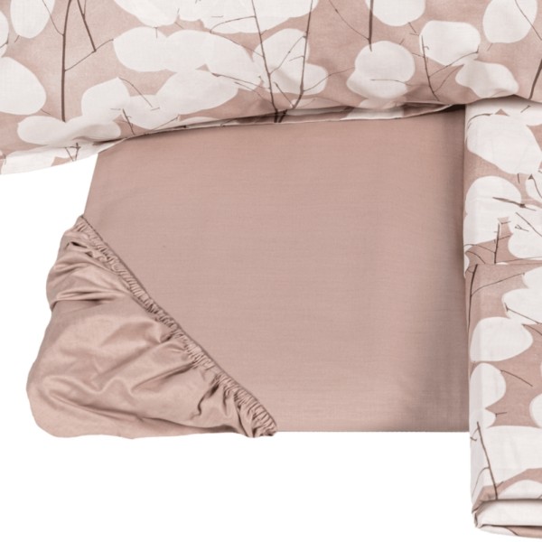 Completo lenzuola matrimoniale Fazzini Lunaria rosa