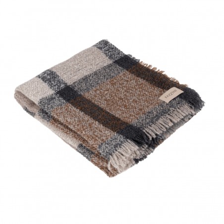 Plaid cm 130x170 Fazzini Bouclé cammello+marrone