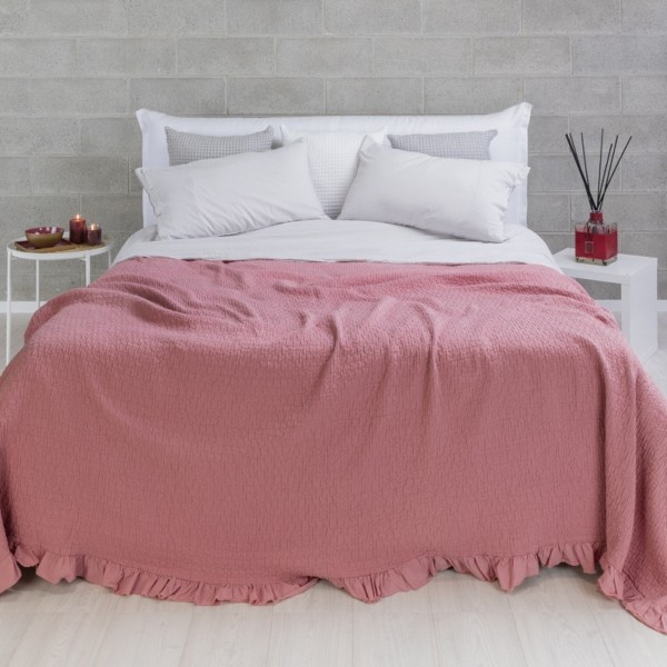 Copriletto 180x260 Uno Vigo Pink