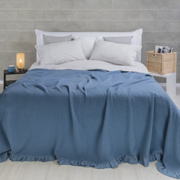 Copriletto 180x260 Uno Vigo Blue