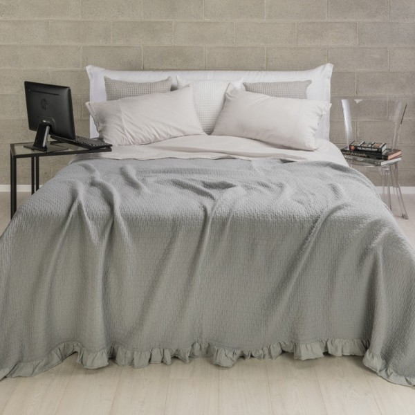 Copriletto 180x260 Uno Vigo Grey