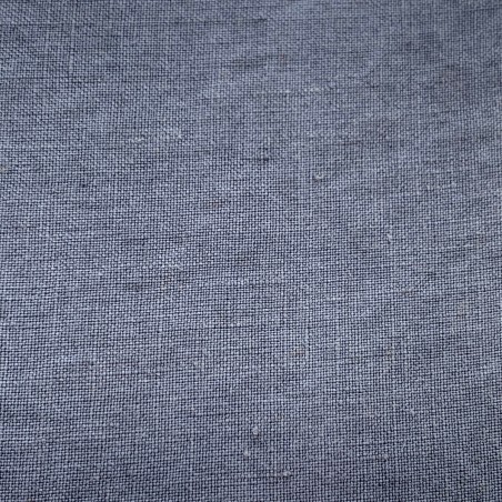 Completo lenzuola matrimoniale in lino Uno Jenny blu navy