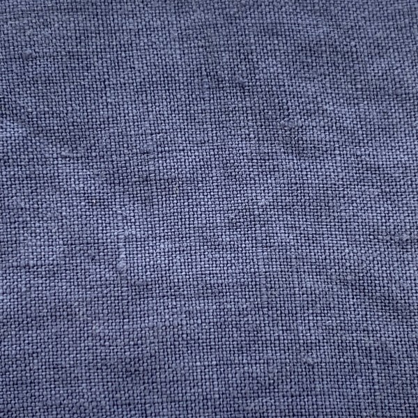 Completo lenzuola matrimoniale in lino Uno Jenny blu
