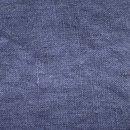 Completo lenzuola matrimoniale in lino Uno Jenny blu