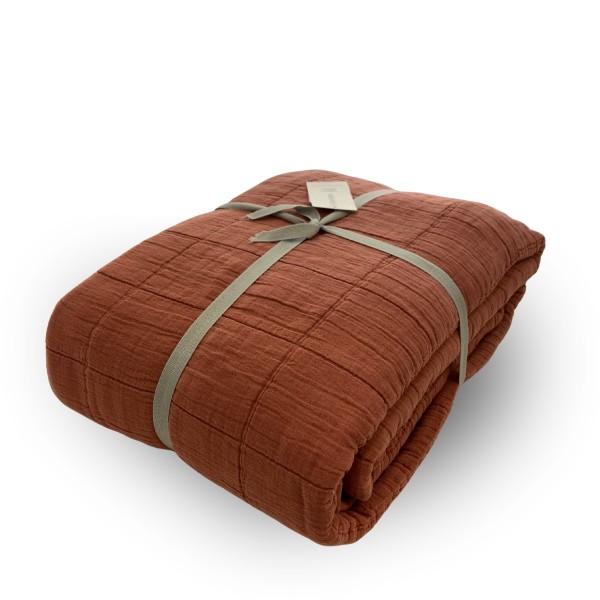 Copriletto 180x260 Uno Azzorre Rust