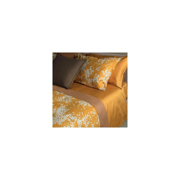 Completo lenzuola matrimoniale Fazzini Kimono zucca