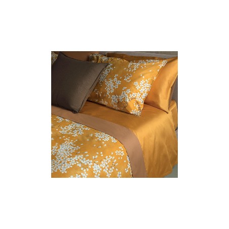 Completo lenzuola matrimoniale Fazzini Kimono zucca