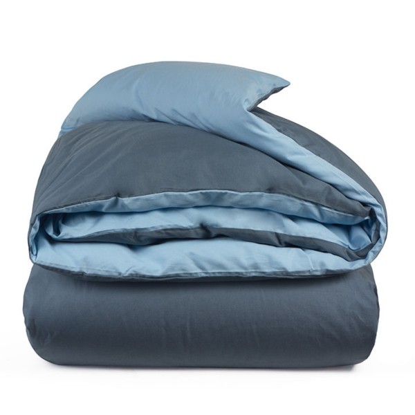 Sacco copripiumino letto singolo Cavalieri Lara azzurro/denim