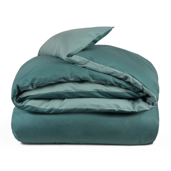 Sacco copripiumino letto singolo Cavalieri Lara salvia/bosco
