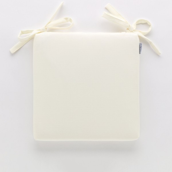 Cuscino da sedia 40x40 anti macchia Carillo Daily Bianco