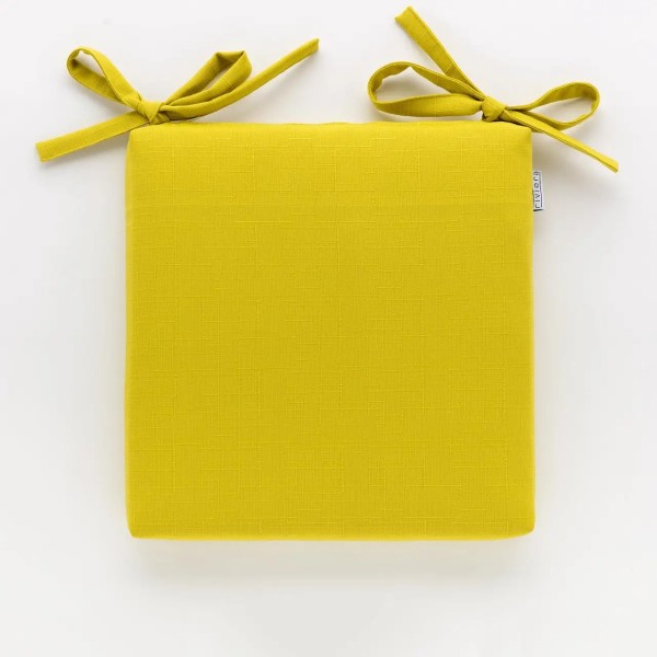 Cuscino da sedia 40x40 anti macchia Carillo Daily Senape