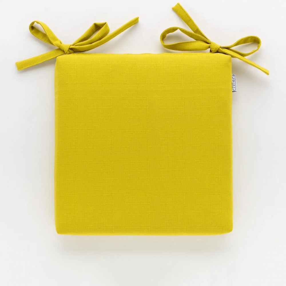Cuscino da sedia 40x40 anti macchia Carillo Daily Senape